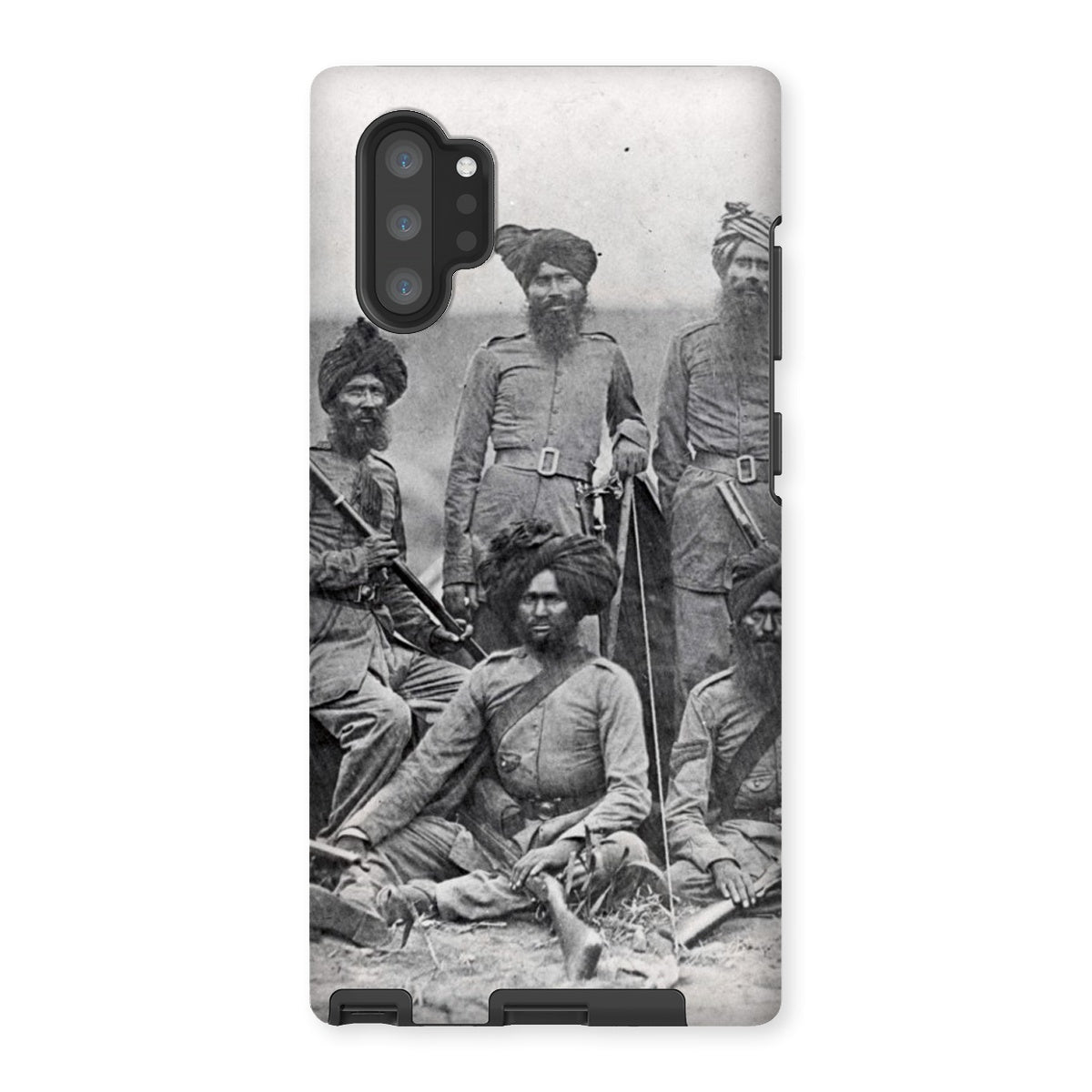 Sikh Officers of the British 15th Punjab Infantry Regiment Tough Phone Case - ramblingsofasikh