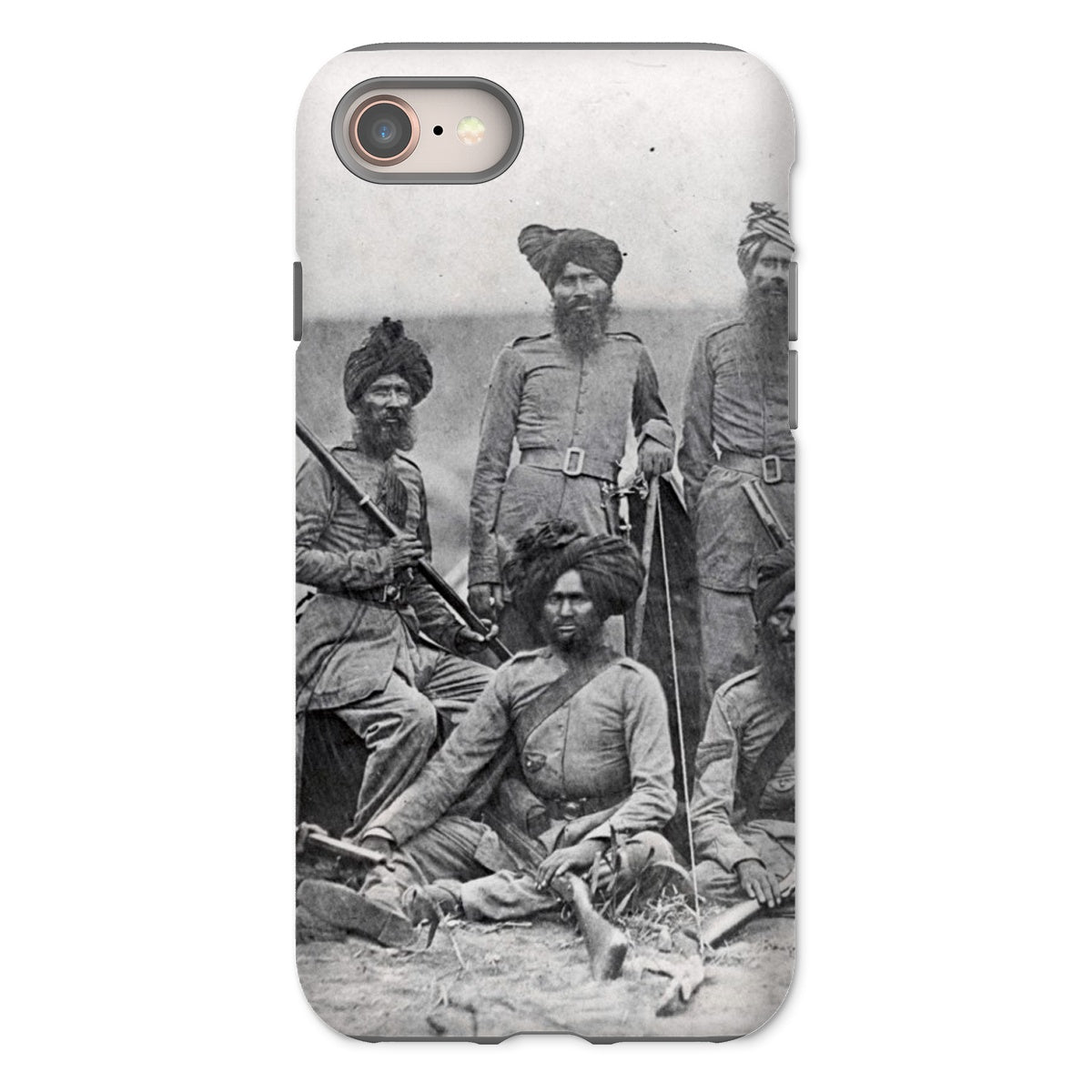 Sikh Officers of the British 15th Punjab Infantry Regiment Tough Phone Case - ramblingsofasikh