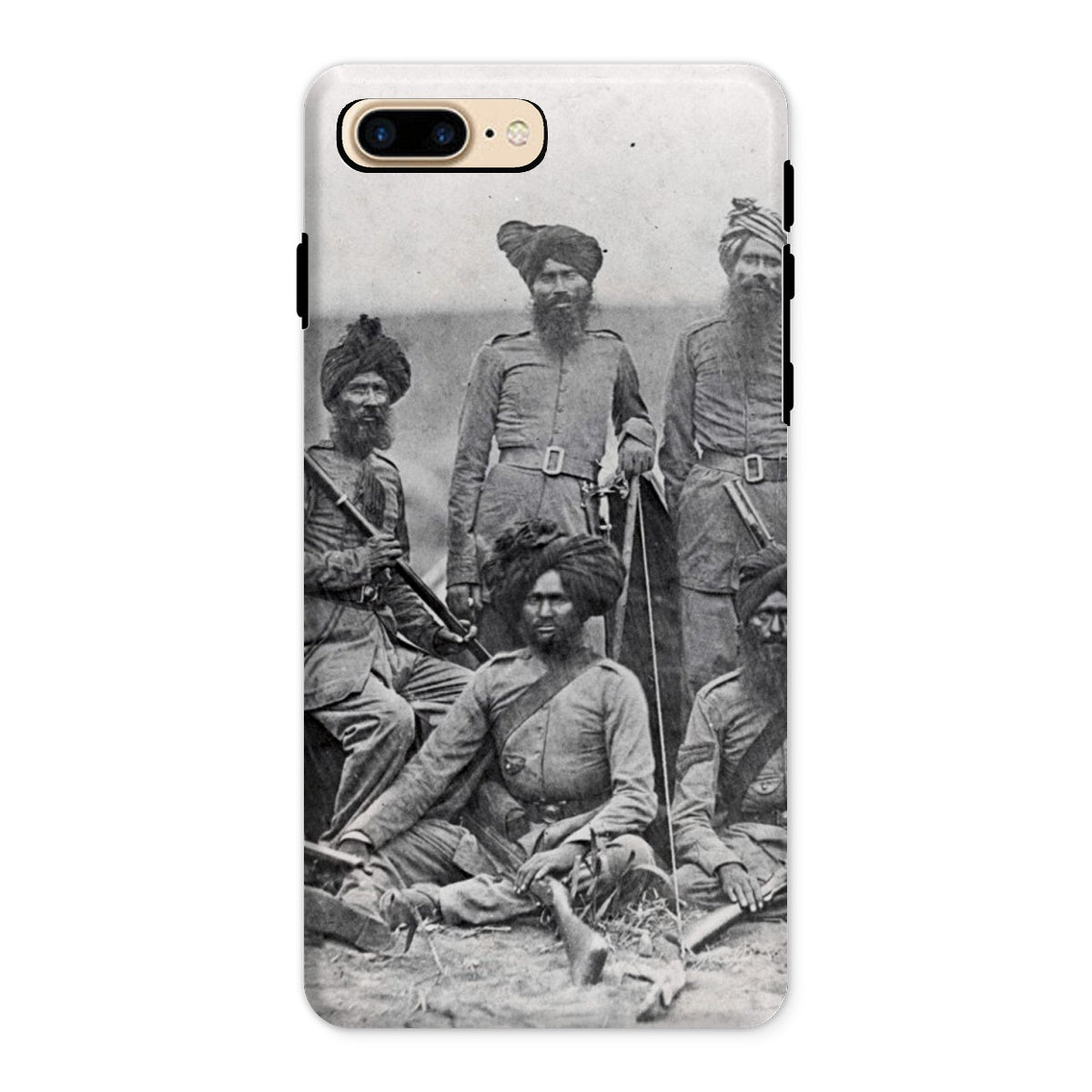 Sikh Officers of the British 15th Punjab Infantry Regiment Tough Phone Case - ramblingsofasikh
