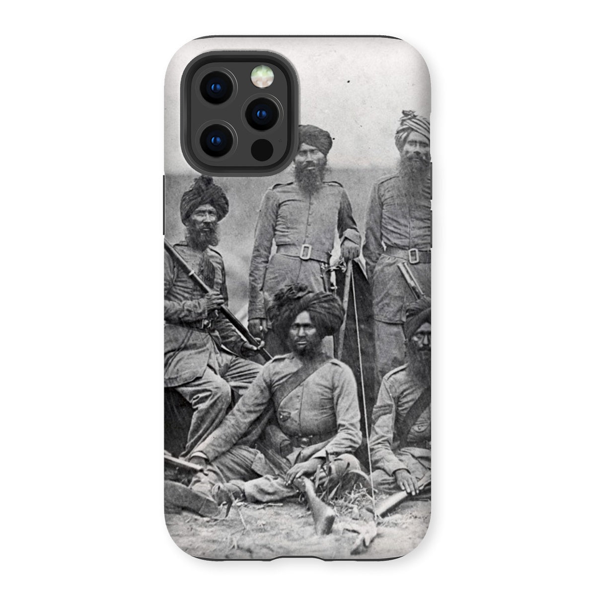 Sikh Officers of the British 15th Punjab Infantry Regiment Tough Phone Case - ramblingsofasikh