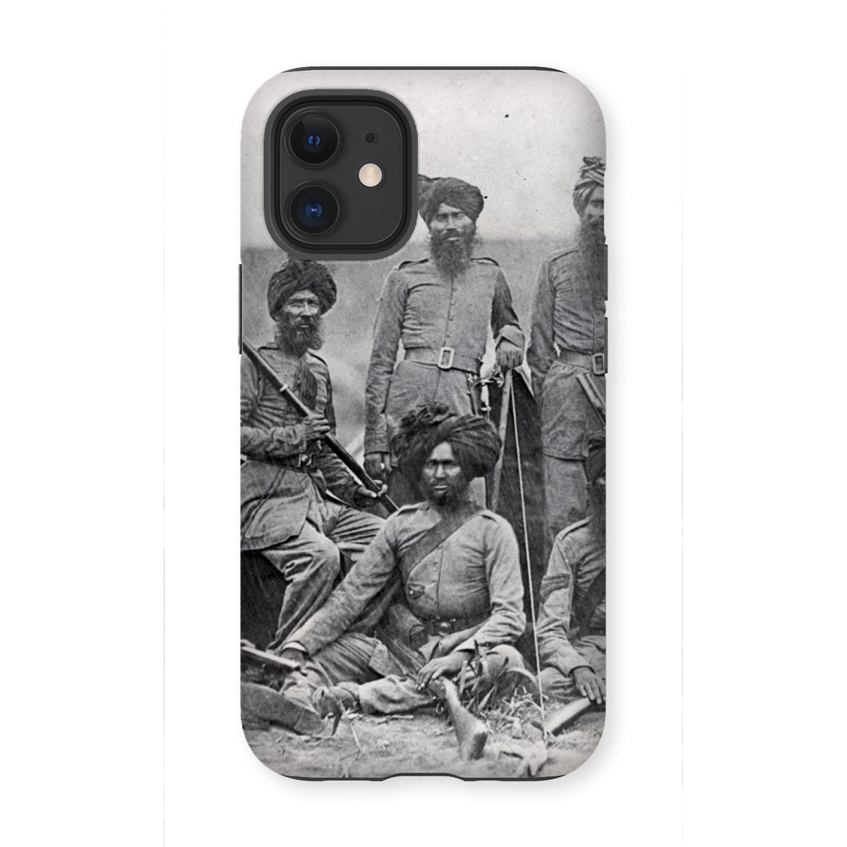Sikh Officers of the British 15th Punjab Infantry Regiment Tough Phone Case - ramblingsofasikh
