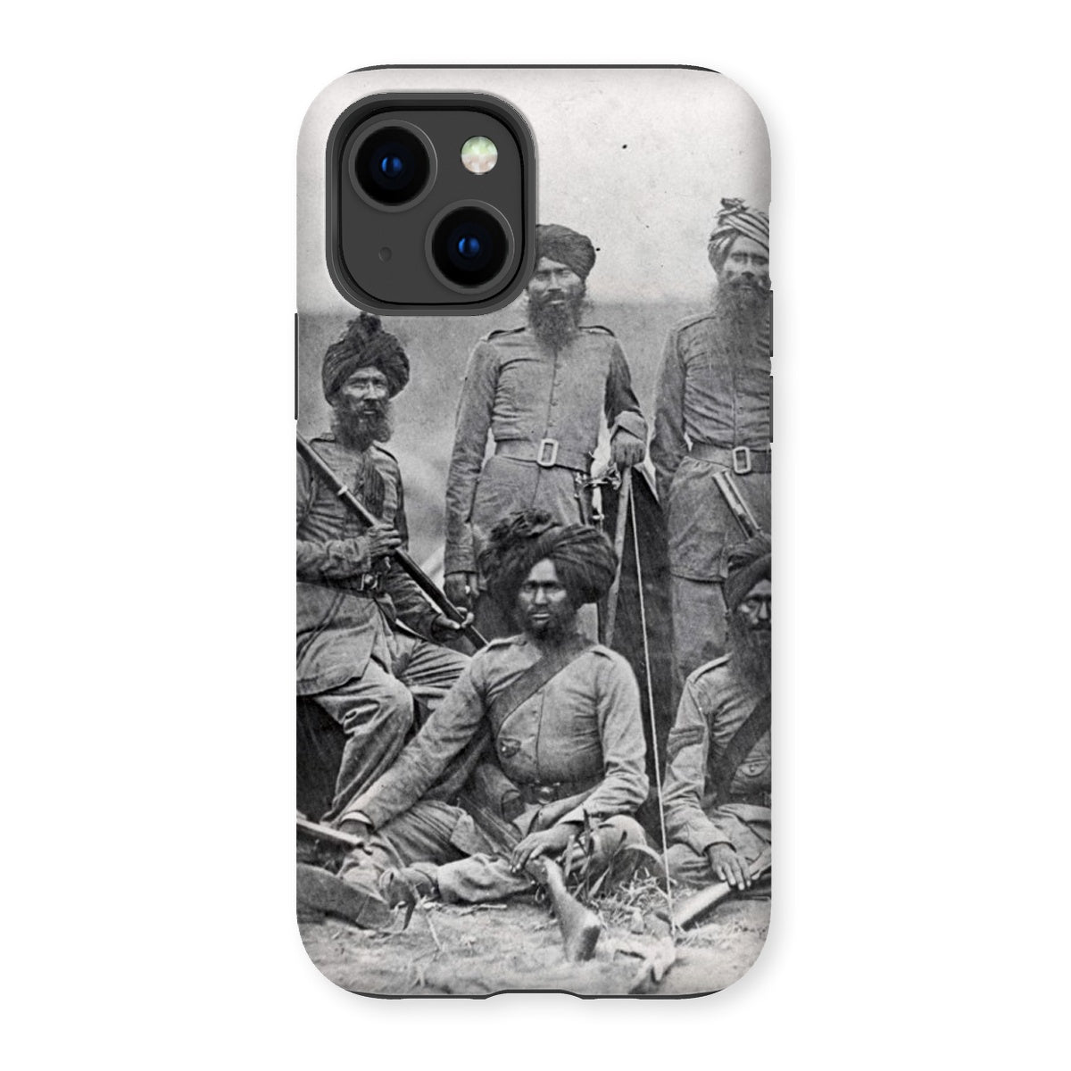 Sikh Officers of the British 15th Punjab Infantry Regiment Tough Phone Case - ramblingsofasikh