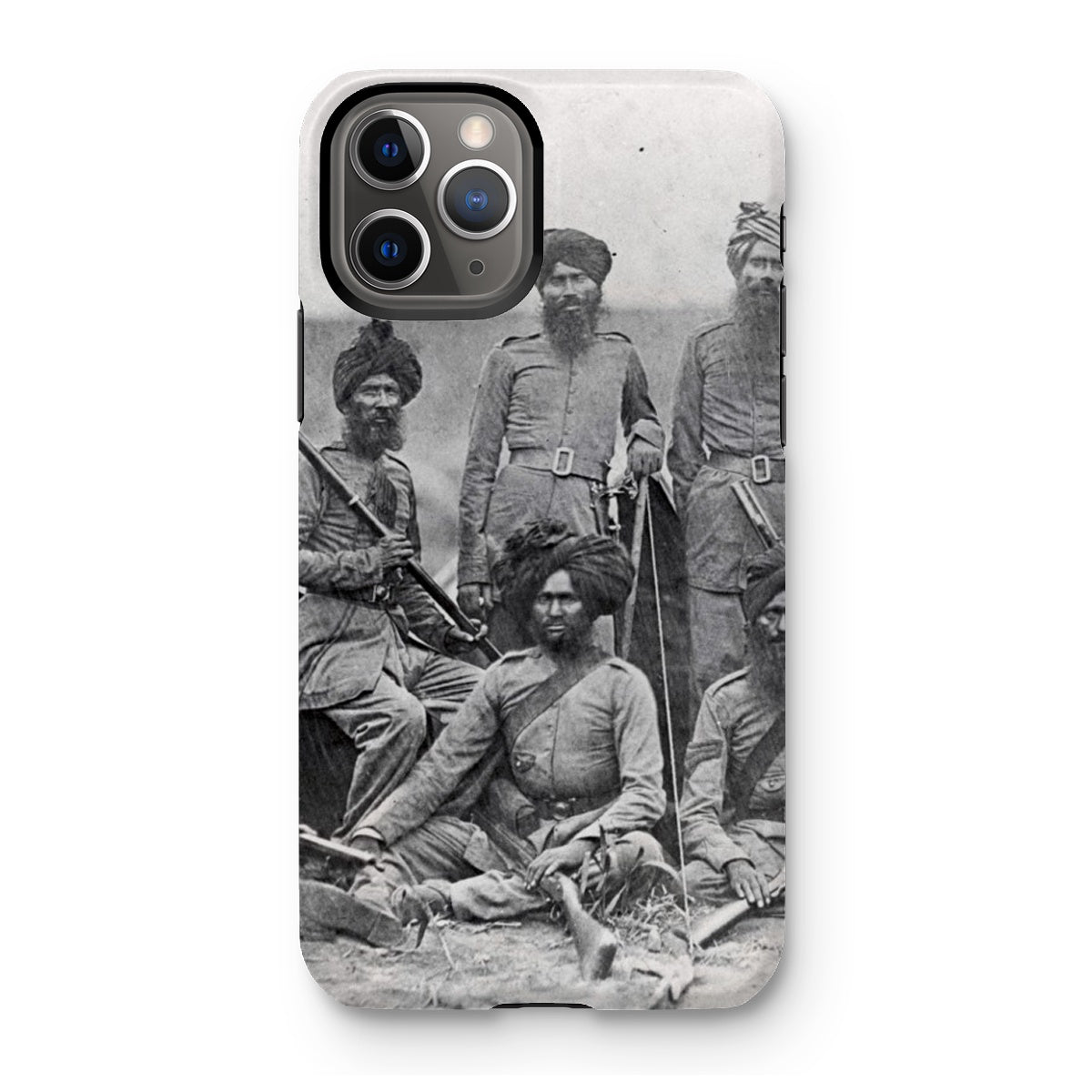 Sikh Officers of the British 15th Punjab Infantry Regiment Tough Phone Case - ramblingsofasikh