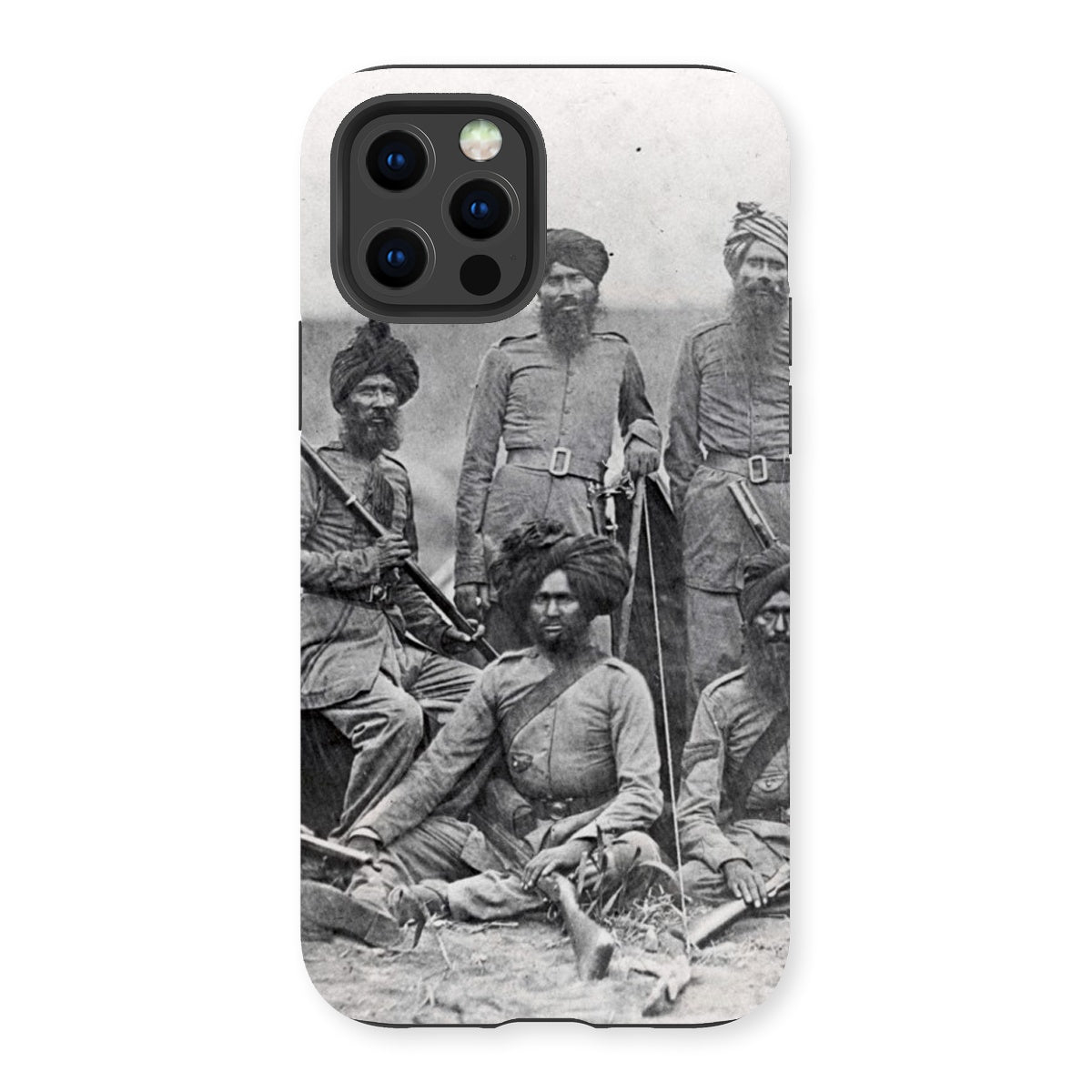 Sikh Officers of the British 15th Punjab Infantry Regiment Tough Phone Case - ramblingsofasikh