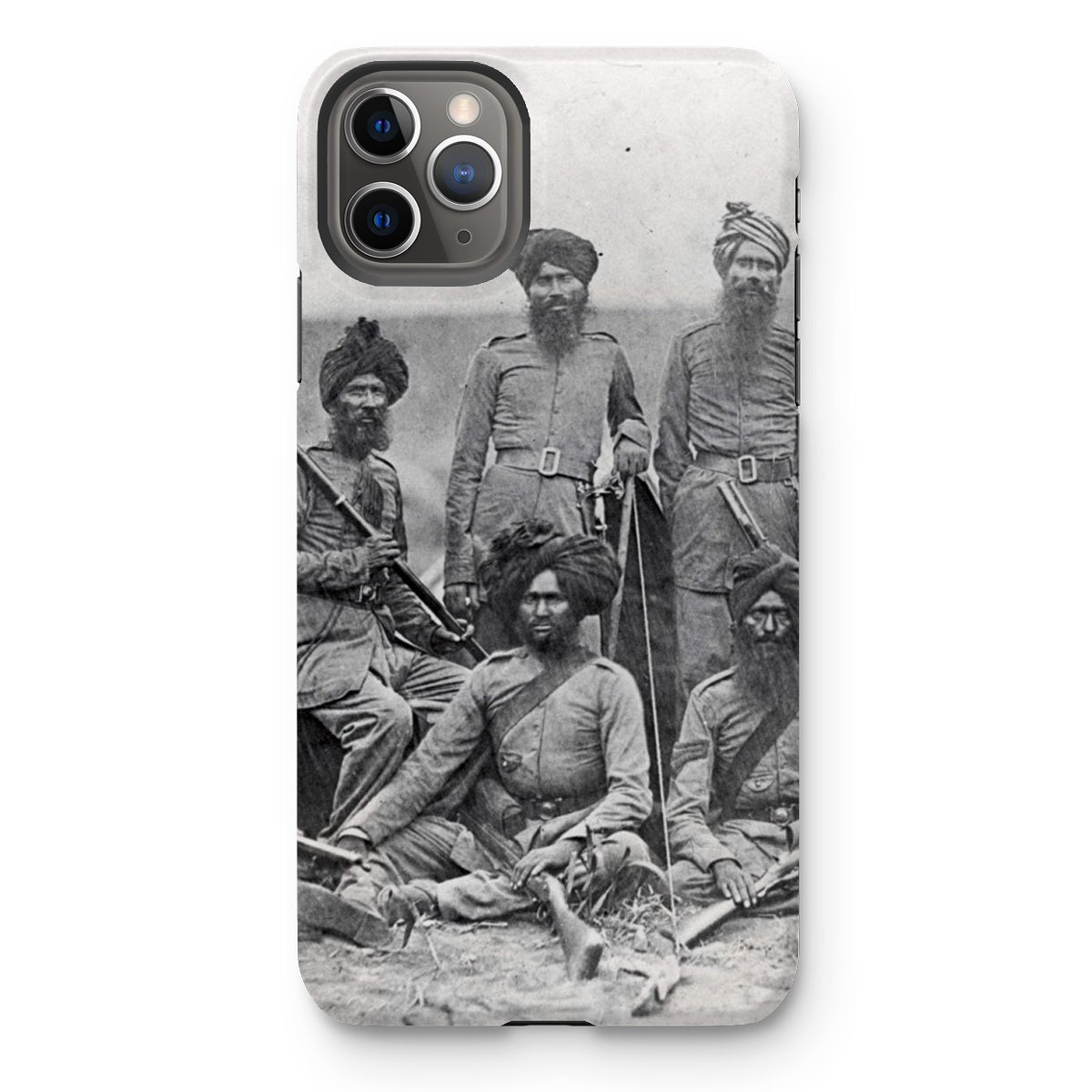 Sikh Officers of the British 15th Punjab Infantry Regiment Tough Phone Case - ramblingsofasikh