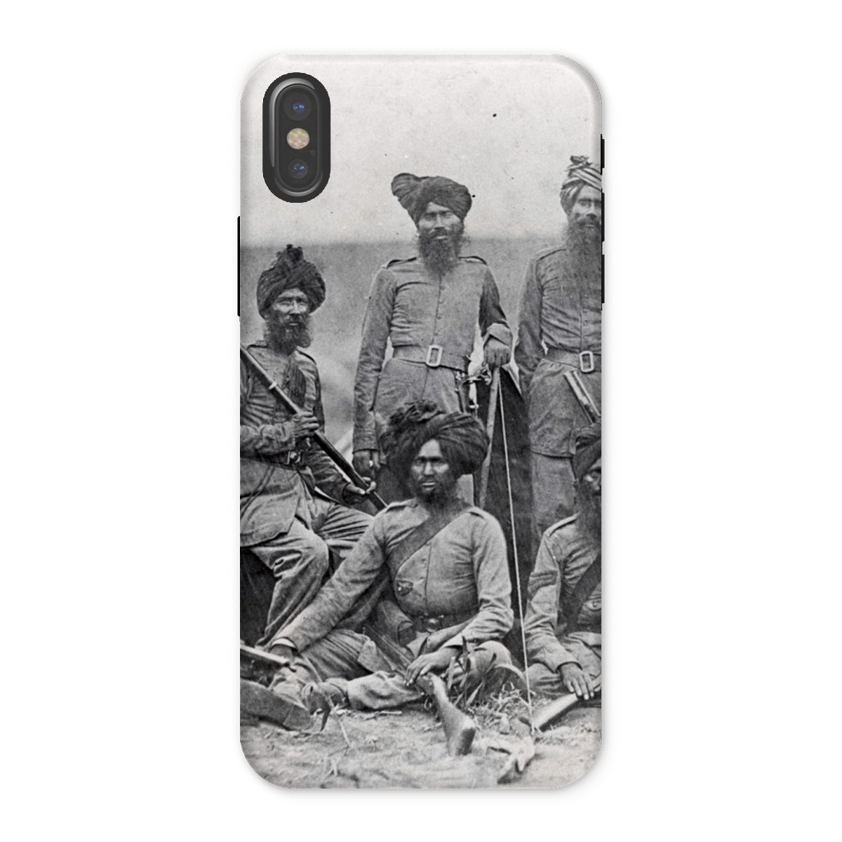 Sikh Officers of the British 15th Punjab Infantry Regiment Tough Phone Case - ramblingsofasikh