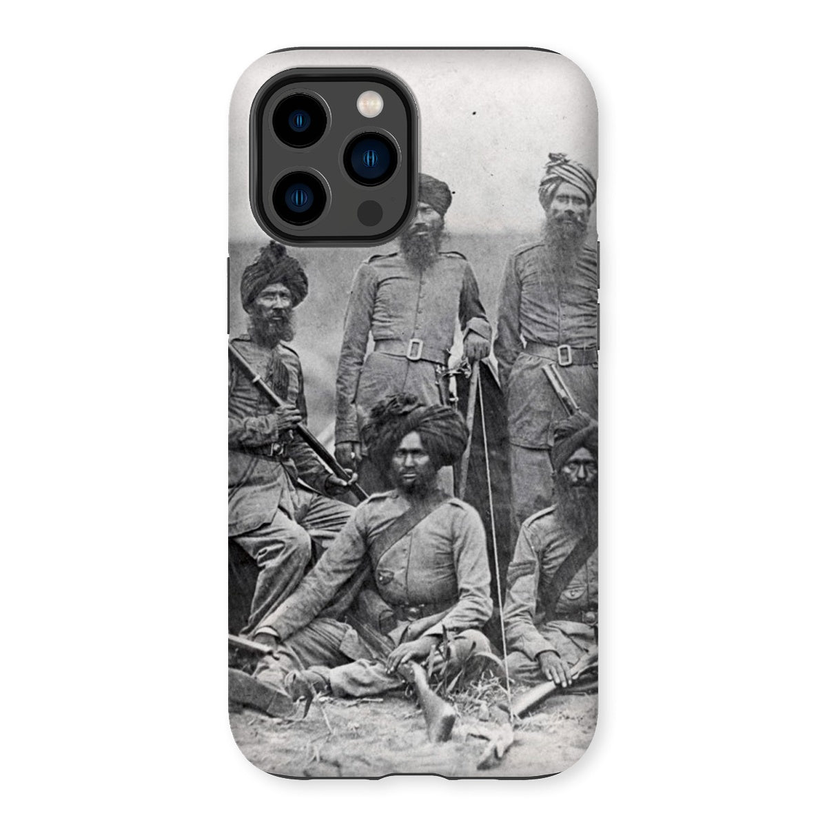 Sikh Officers of the British 15th Punjab Infantry Regiment Tough Phone Case - ramblingsofasikh