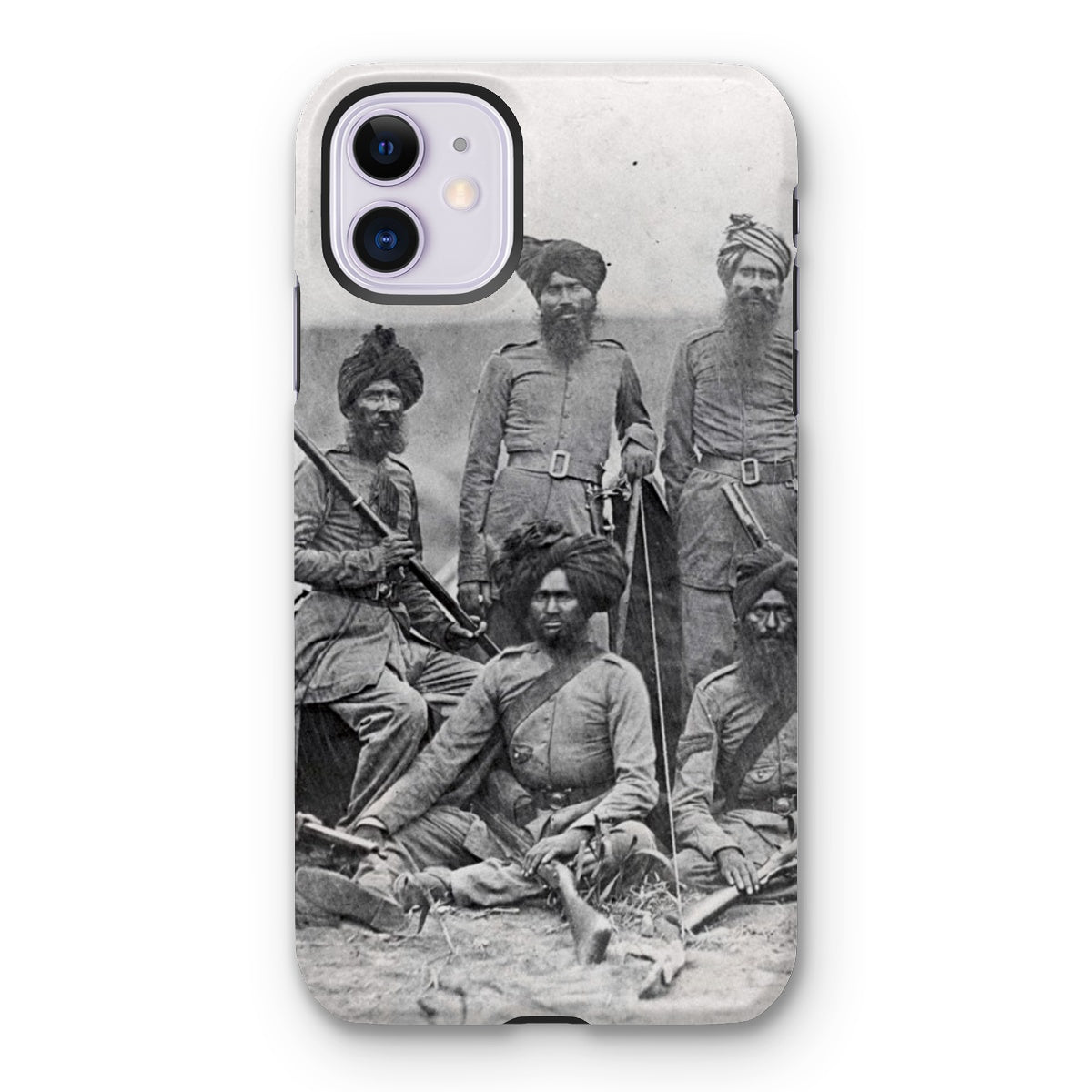 Sikh Officers of the British 15th Punjab Infantry Regiment Tough Phone Case - ramblingsofasikh