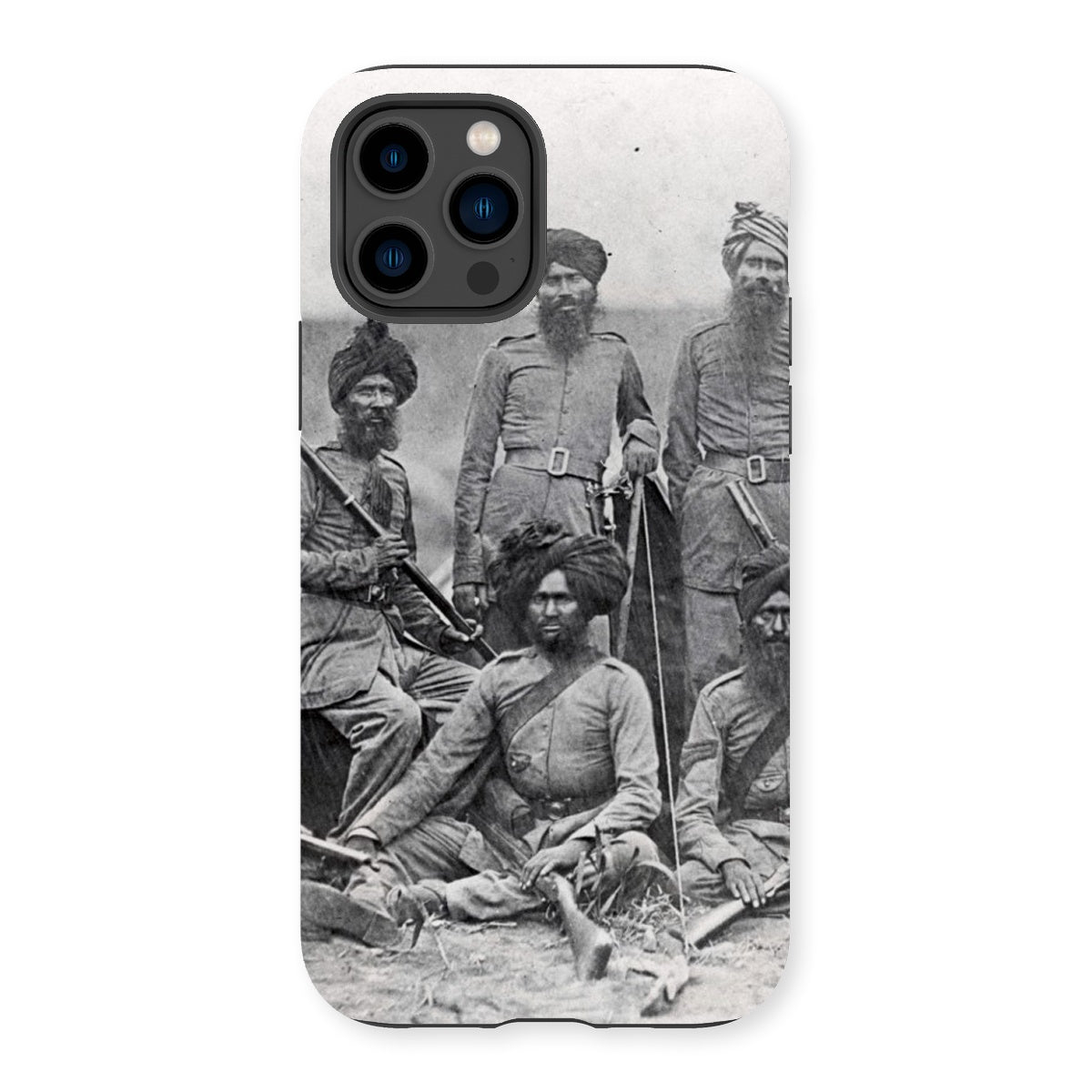 Sikh Officers of the British 15th Punjab Infantry Regiment Tough Phone Case - ramblingsofasikh