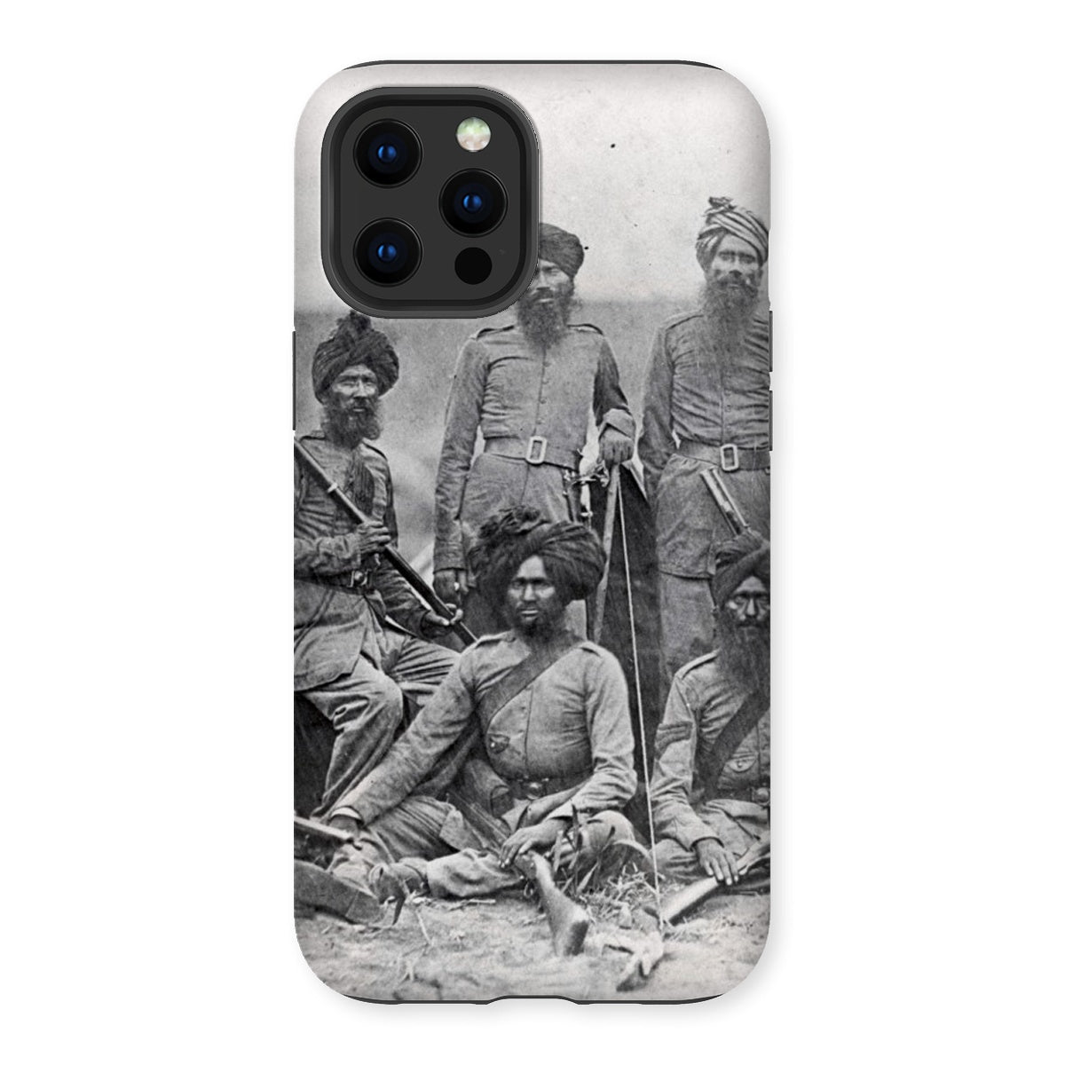 Sikh Officers of the British 15th Punjab Infantry Regiment Tough Phone Case - ramblingsofasikh