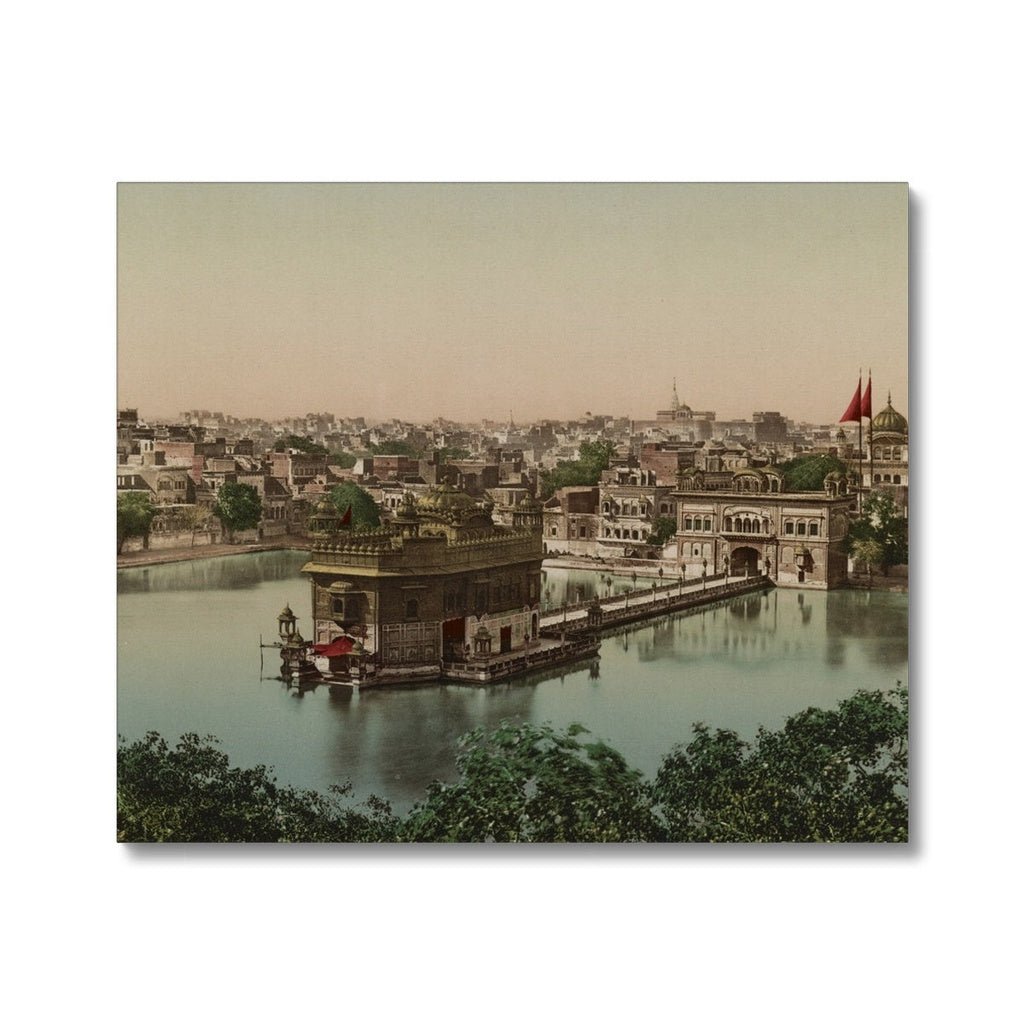 Sri Harmandir Sahib, Amritsar, Punjab, 1890 Canvas - ramblingsofasikh