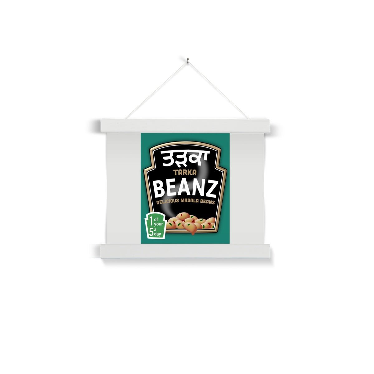 ਤੜਕਾ (Tarka) Beanz Fine Art Print with Hanger - ramblingsofasikh