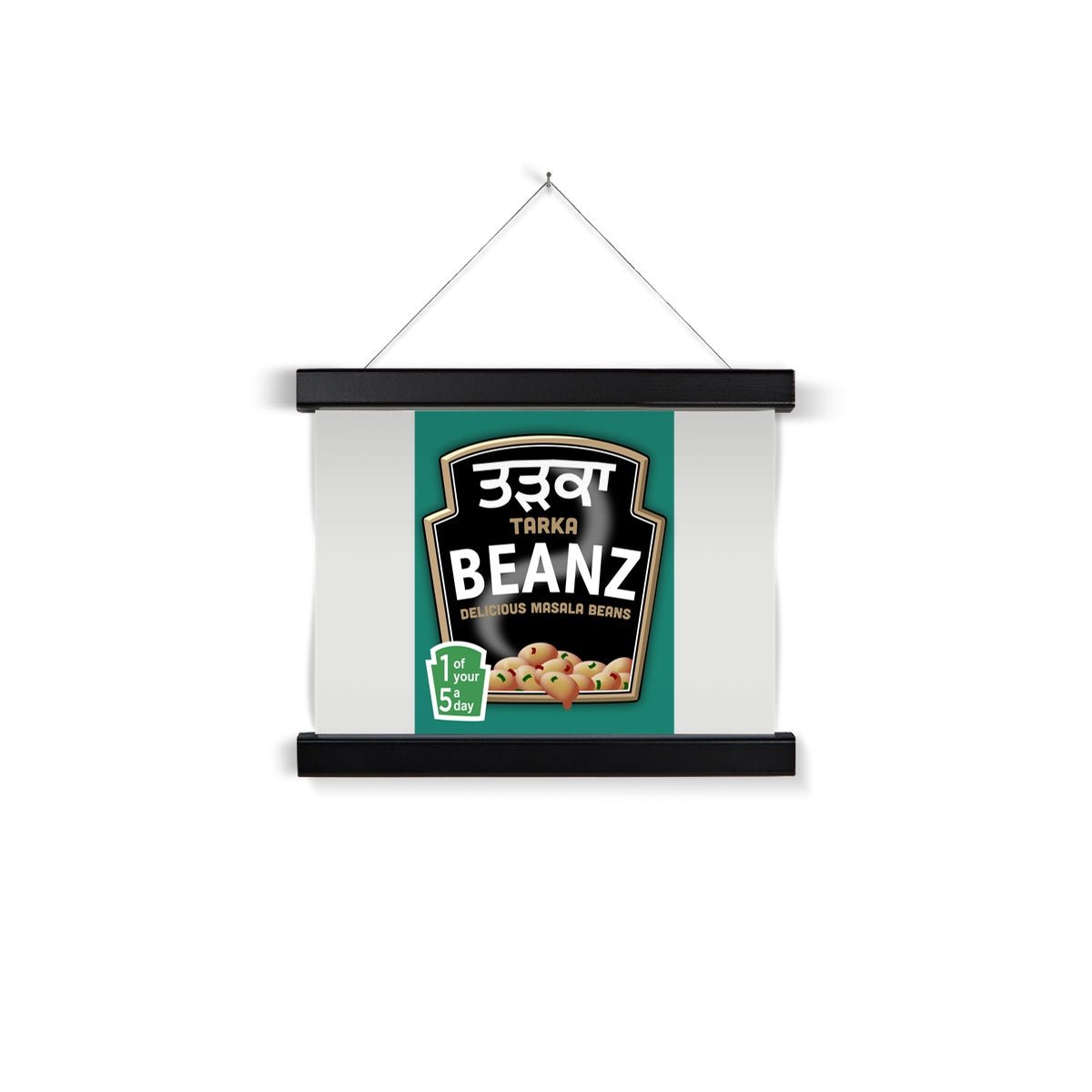 ਤੜਕਾ (Tarka) Beanz Fine Art Print with Hanger - ramblingsofasikh