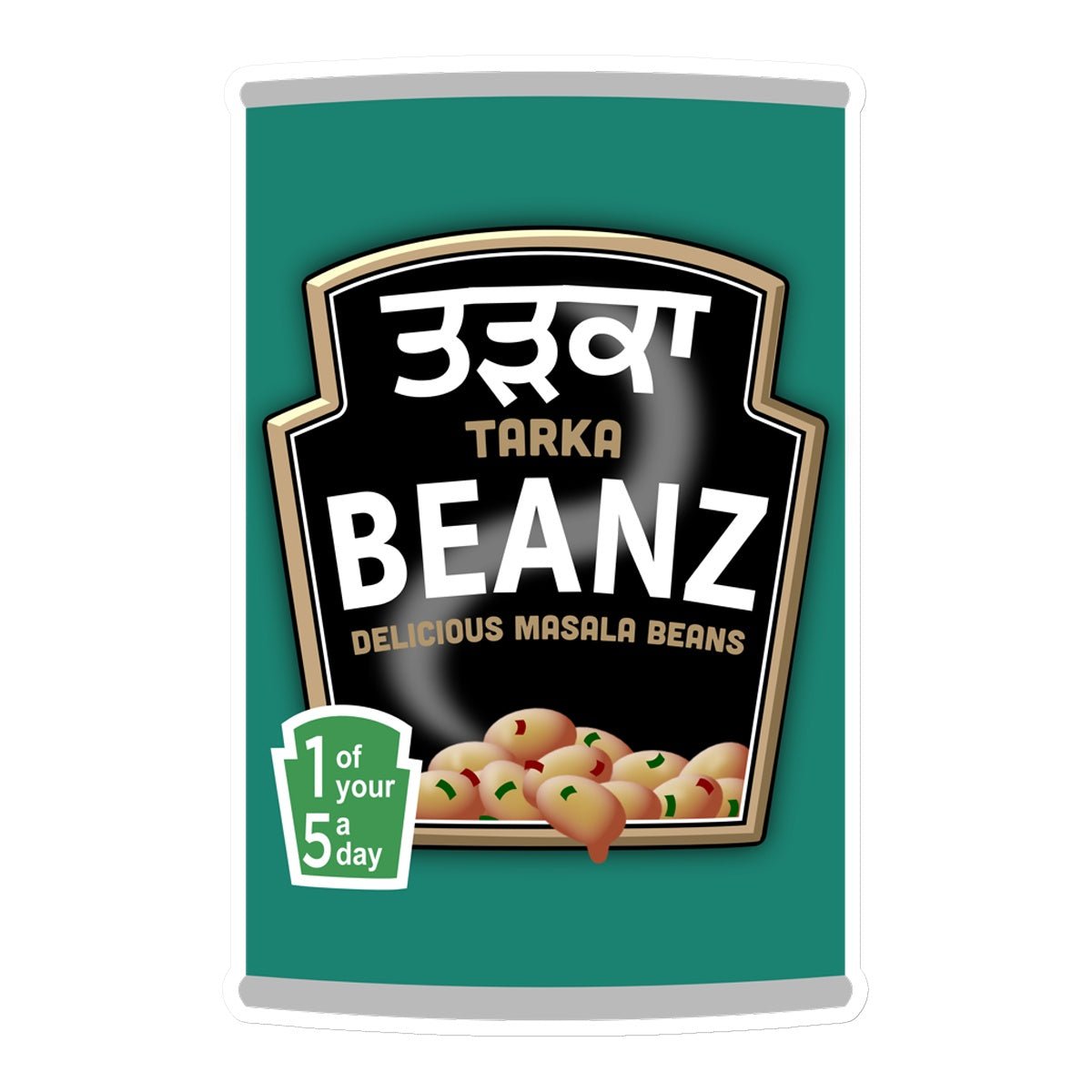 ਤੜਕਾ (Tarka) Beanz Sticker - ramblingsofasikh