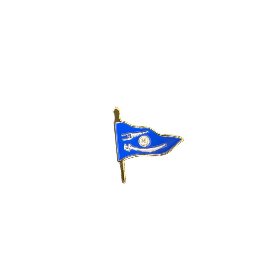 The Khalsa Nihang Nishan Sahib Pin on Enamel Badge - ramblingsofasikh