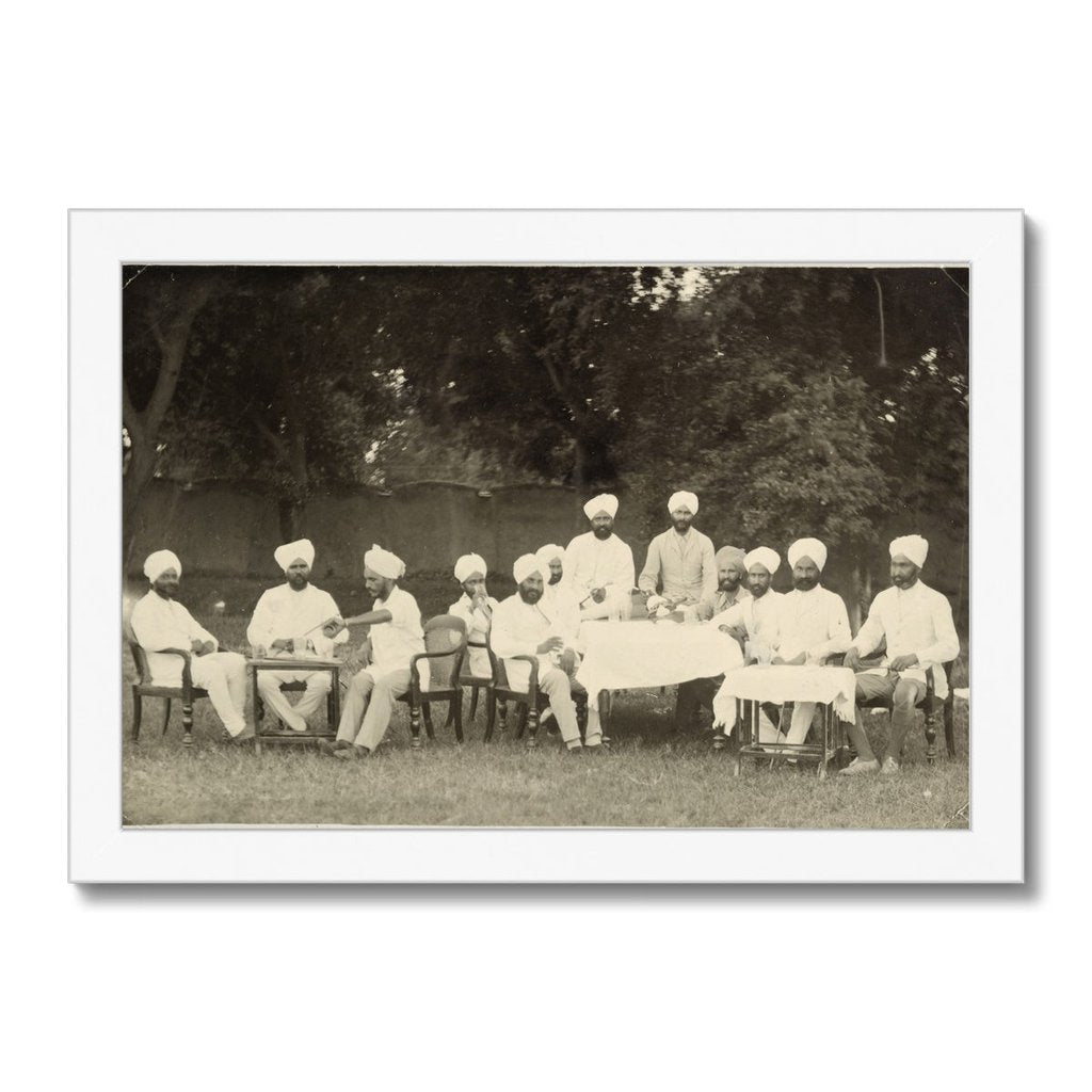 Viceroy's Commissioned Officers of the Sikh Pioneers Regiment, 1933 - 35 - Framed Print - ramblingsofasikh