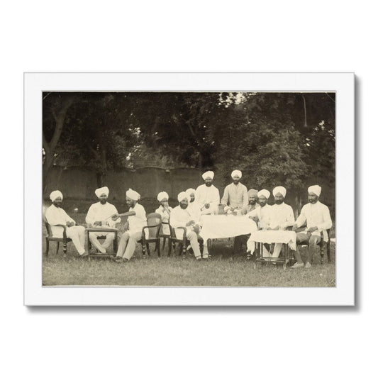 Viceroy's Commissioned Officers of the Sikh Pioneers Regiment, 1933 - 35 - Framed Print - ramblingsofasikh