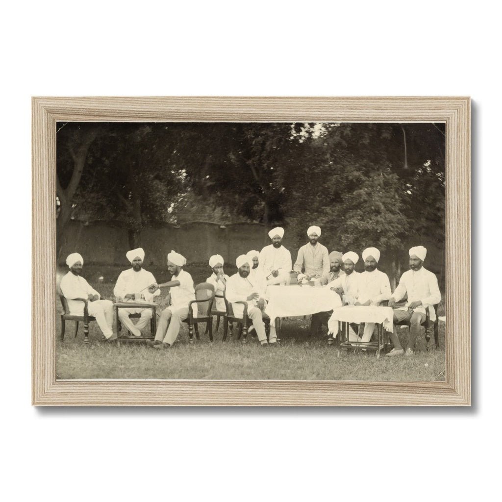 Viceroy's Commissioned Officers of the Sikh Pioneers Regiment, 1933 - 35 - Framed Print - ramblingsofasikh