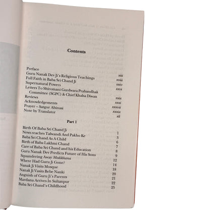 Life History of Baba Sri Chand Ji & Udasin Sampradai by Giani Ishar Singh Nara & Translated by Harindar Singh Bedi