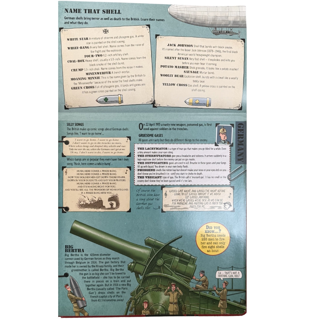 Horrible Histories: Terrible Trenches Field Book by Terry Deary