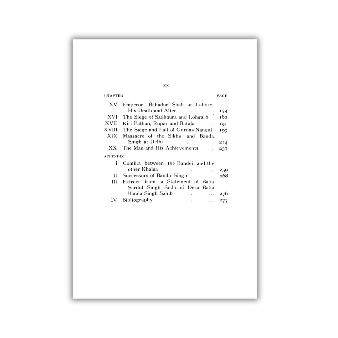 Life of Banda Singh Bahadur Based on Contemporary and Original Records by Ganda Singh (PRE-ORDER)