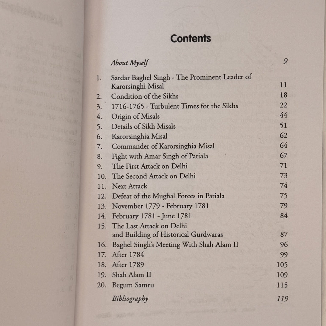The Great Sikh Warrior: Baghel Singh by Avtar Singh