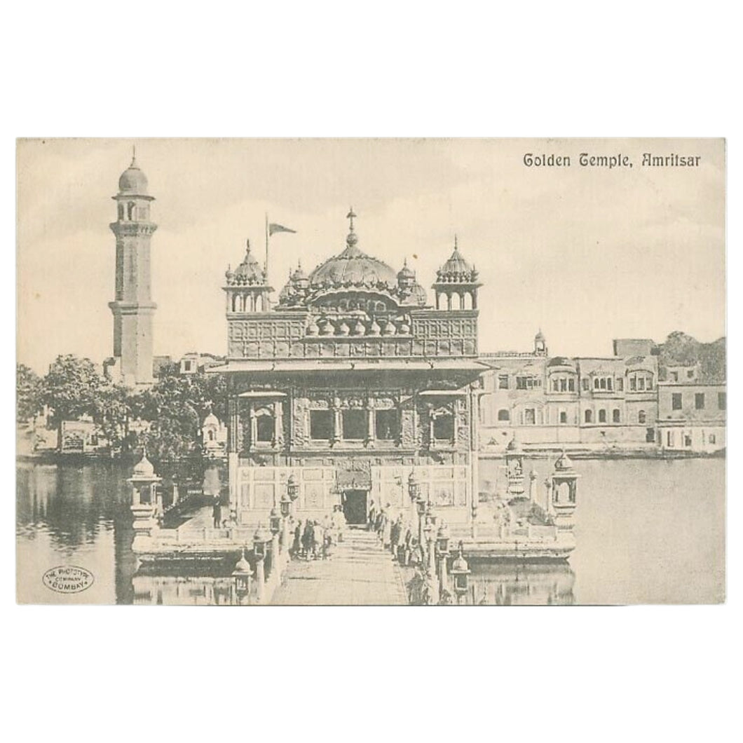 Golden Temple, Amritsar - Unused Antique Postcard