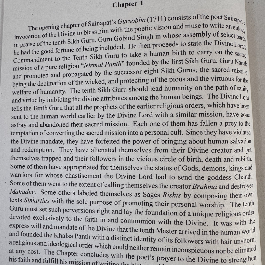 Sri Gur Sobha by Sainapati translated by Prof. Kulwant Singh