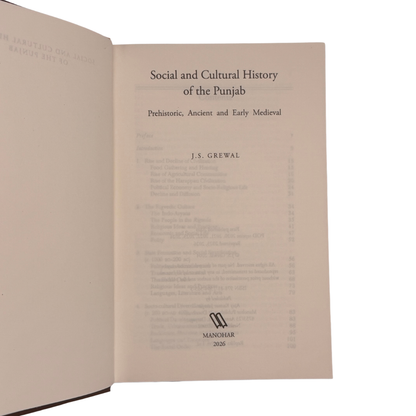 Social & Culture History of the Punjab by J.S. Grewal