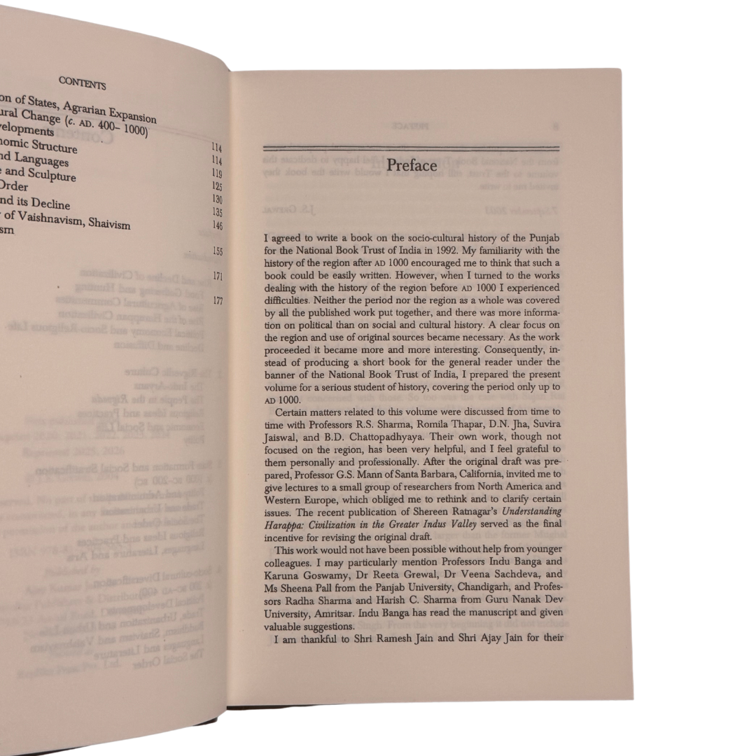 Social & Culture History of the Punjab by J.S. Grewal