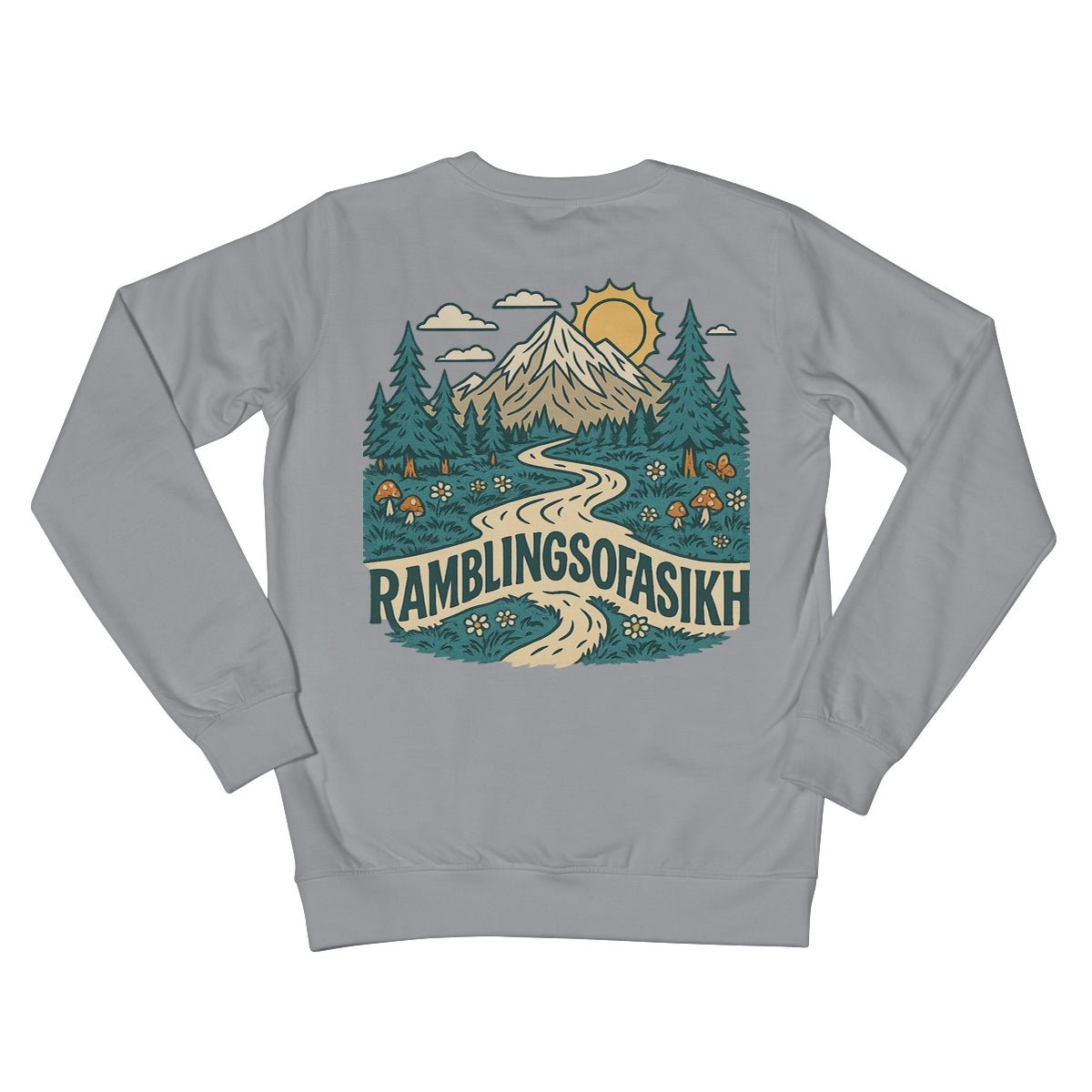 Path of the Wanderer Crew Neck Sweatshirt - ramblingsofasikh