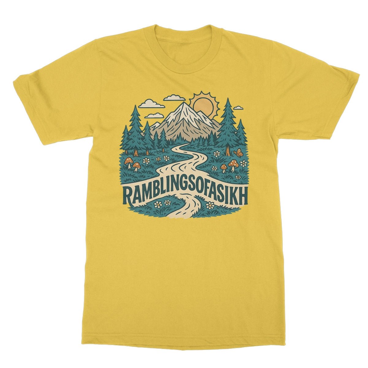 Path of the Wanderer Softstyle T-Shirt - ramblingsofasikh