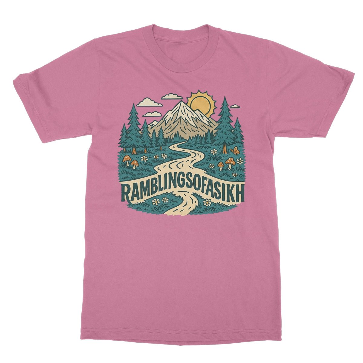 Path of the Wanderer Softstyle T-Shirt - ramblingsofasikh