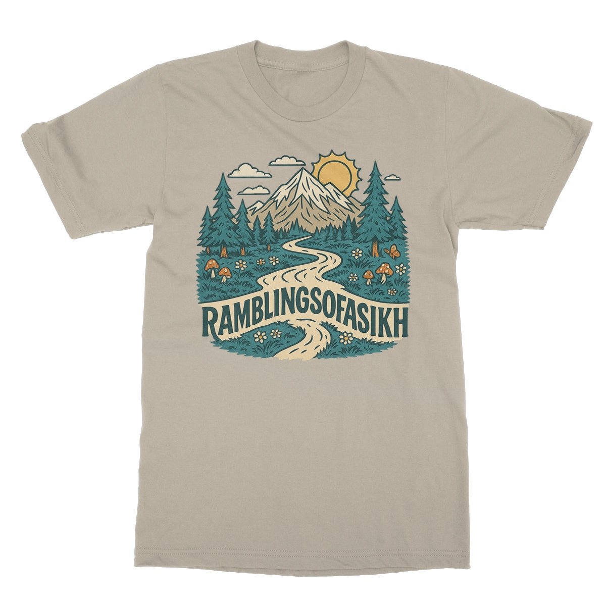Path of the Wanderer Softstyle T-Shirt - ramblingsofasikh