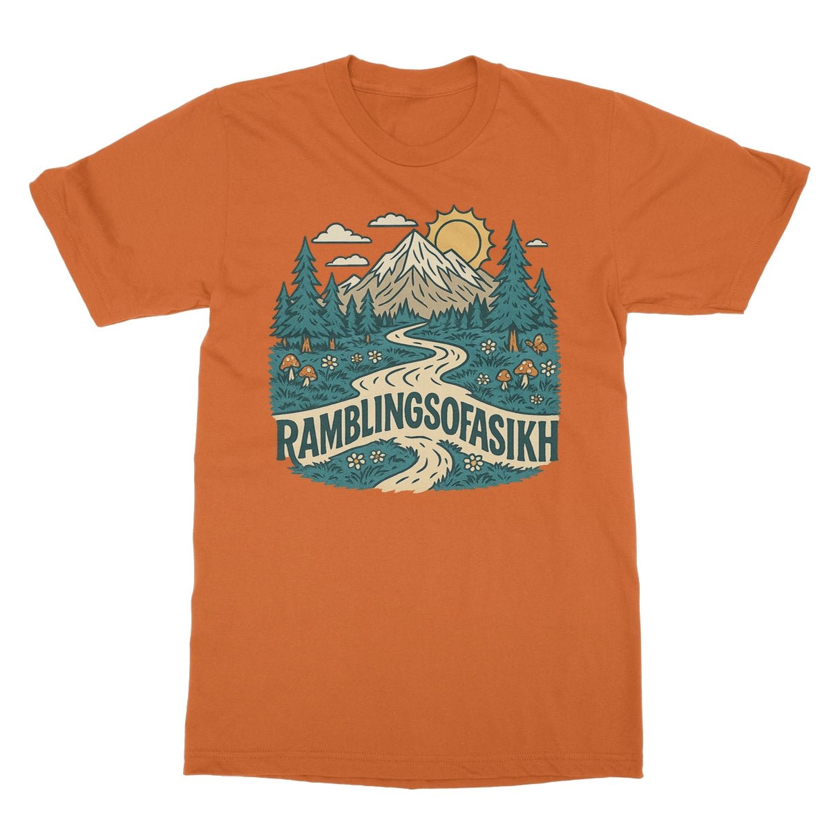Path of the Wanderer Softstyle T-Shirt - ramblingsofasikh