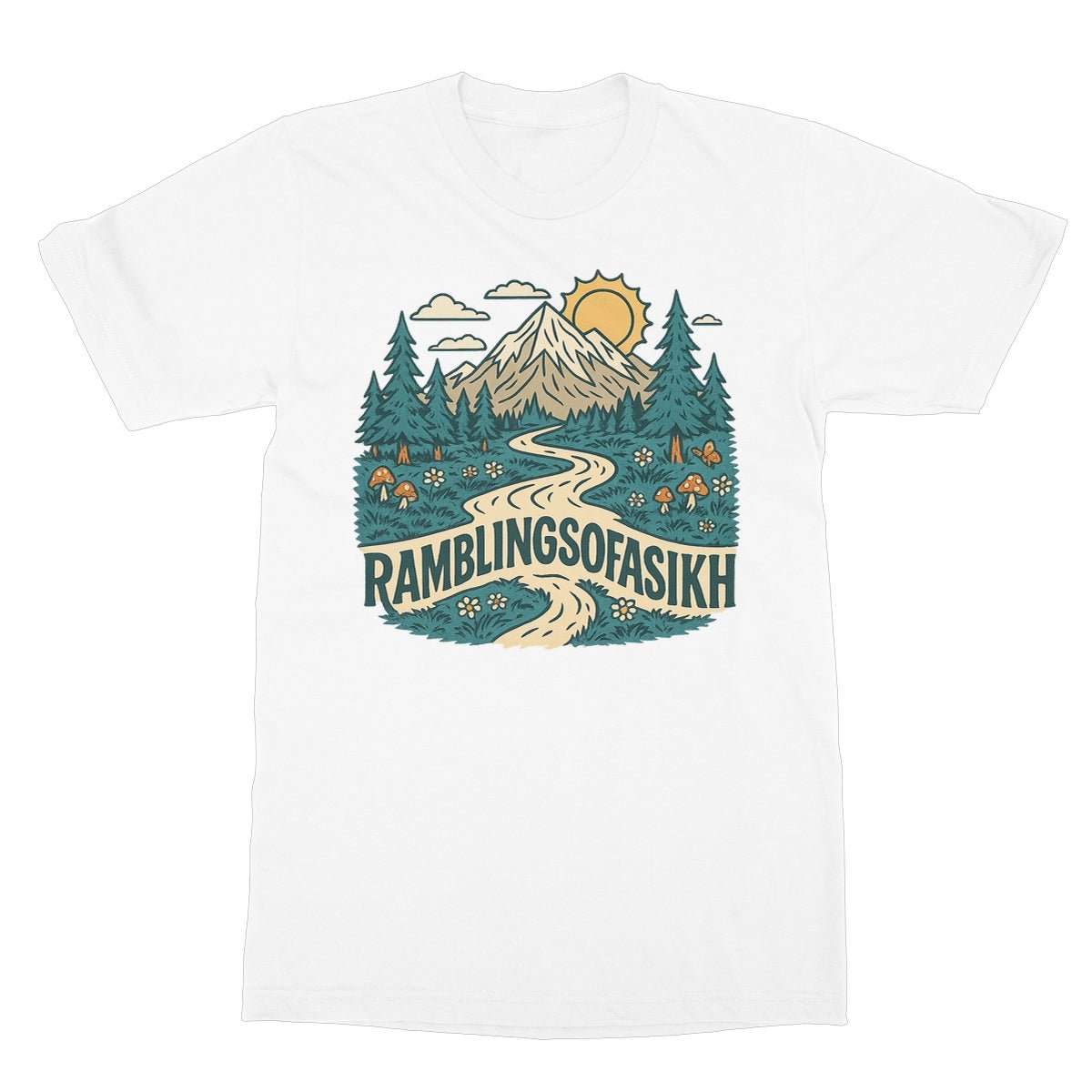 Path of the Wanderer Softstyle T-Shirt - ramblingsofasikh