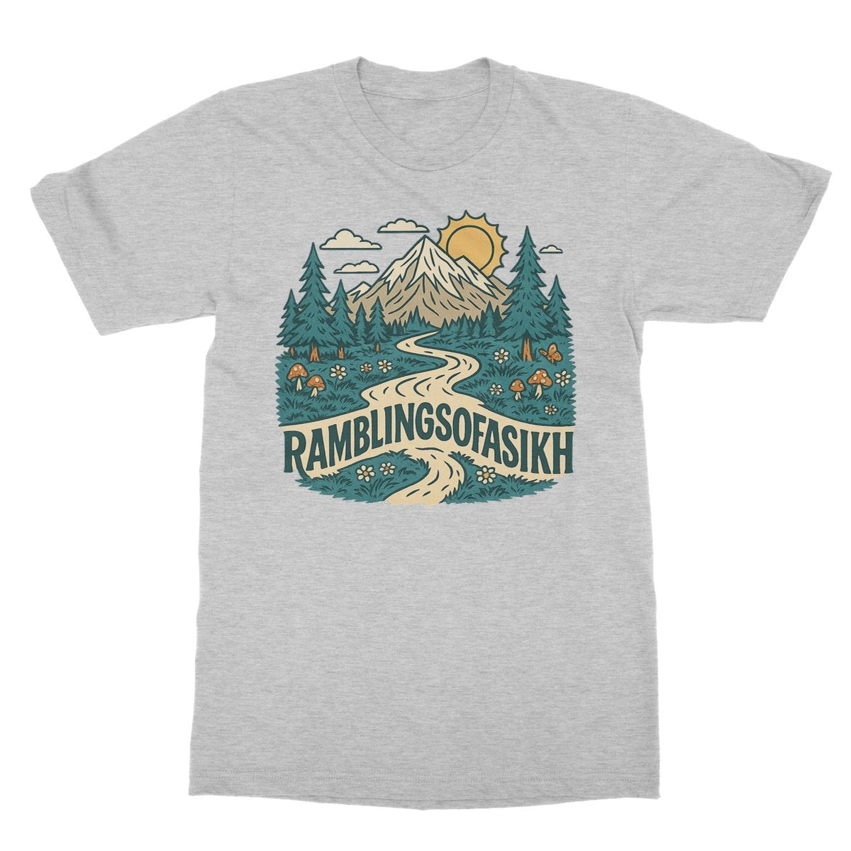 Path of the Wanderer Softstyle T-Shirt - ramblingsofasikh