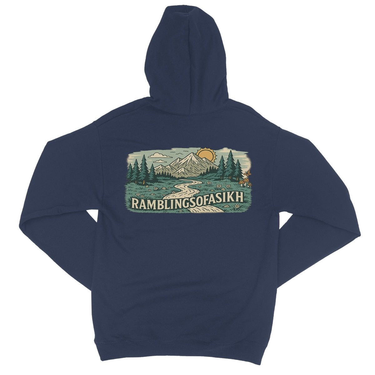 Wanderer’s Panorama College Hoodie - ramblingsofasikh