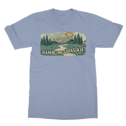 Wanderer’s Panorama Softstyle T-Shirt - ramblingsofasikh