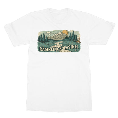 Wanderer’s Panorama Softstyle T-Shirt - ramblingsofasikh