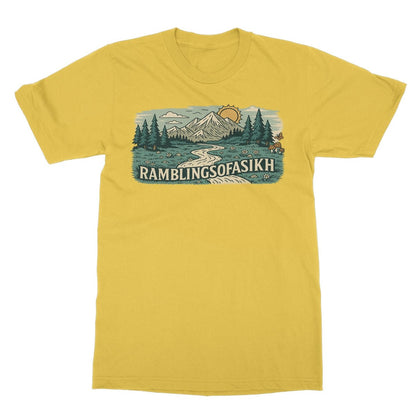 Wanderer’s Panorama Softstyle T-Shirt - ramblingsofasikh