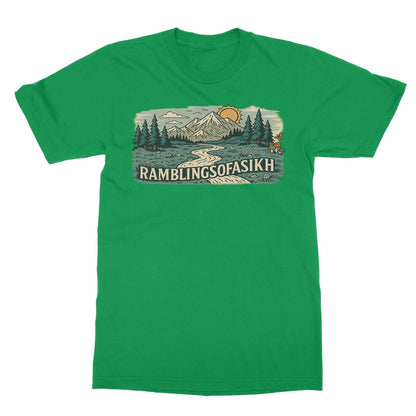 Wanderer’s Panorama Softstyle T-Shirt - ramblingsofasikh