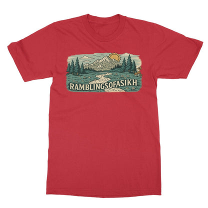Wanderer’s Panorama Softstyle T-Shirt - ramblingsofasikh