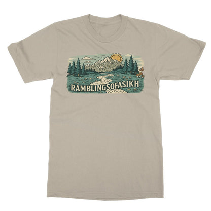 Wanderer’s Panorama Softstyle T-Shirt - ramblingsofasikh