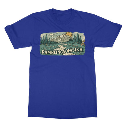 Wanderer’s Panorama Softstyle T-Shirt - ramblingsofasikh