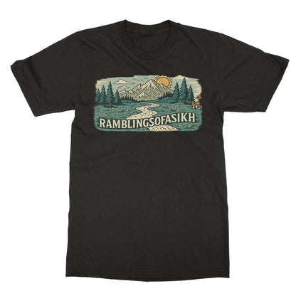 Wanderer’s Panorama Softstyle T-Shirt - ramblingsofasikh