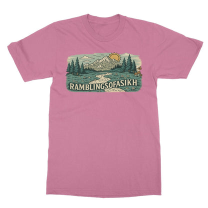 Wanderer’s Panorama Softstyle T-Shirt - ramblingsofasikh
