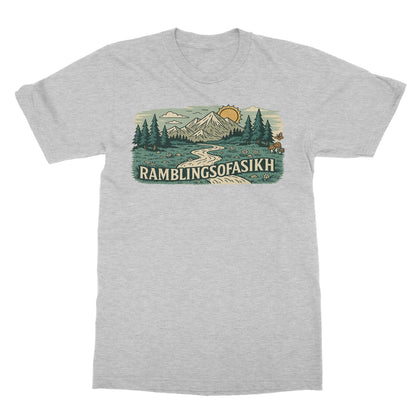 Wanderer’s Panorama Softstyle T-Shirt - ramblingsofasikh