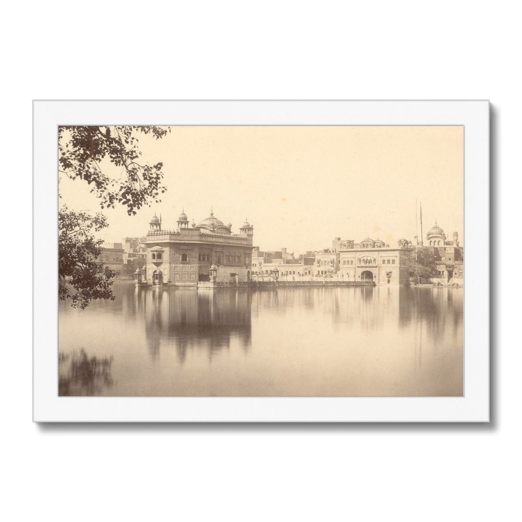 'Holy Sikh Tank & Golden Temple At Amrtisar", 1858-61 - Framed Print - ramblingsofasikh