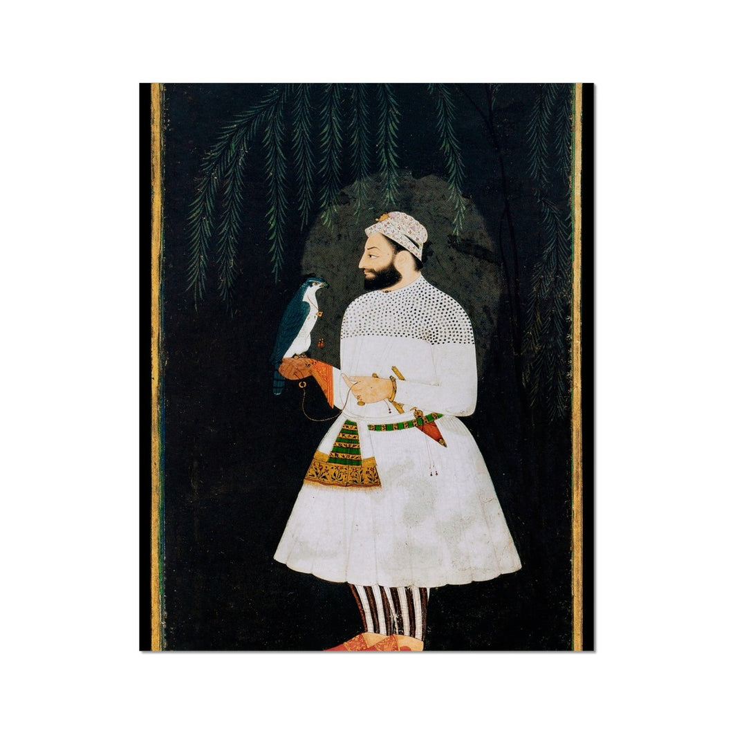 Contemporary painting of Guru Hargobind Sahib Ji. Provincial Mughal school, Deccan, mid-17th century Fine Art Print